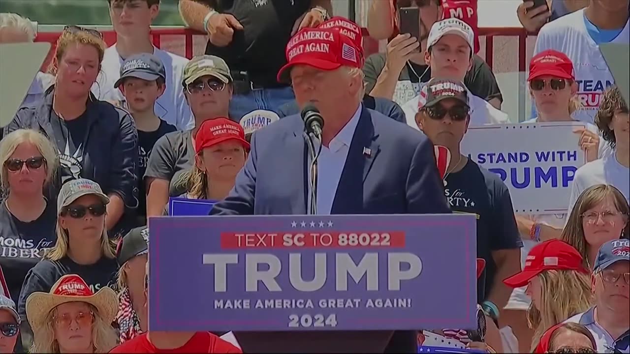 Former US President Donald Trump Delivers Speech ahead of Independence Day.