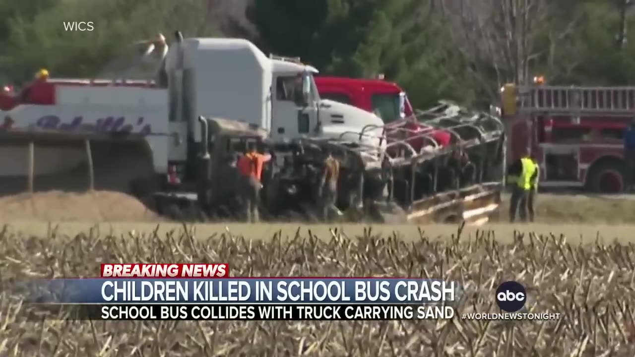 3 kids, 2 adults killed in school bus crash