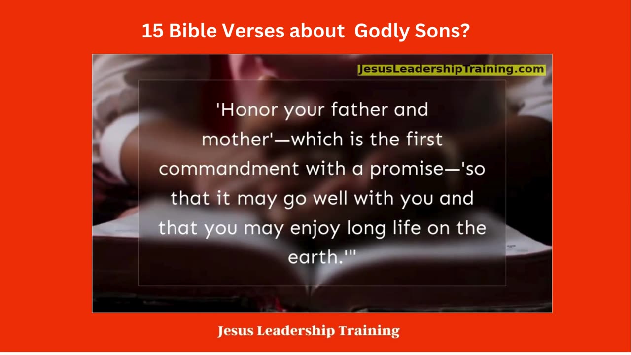 15 Bible Verses about Godly Sons