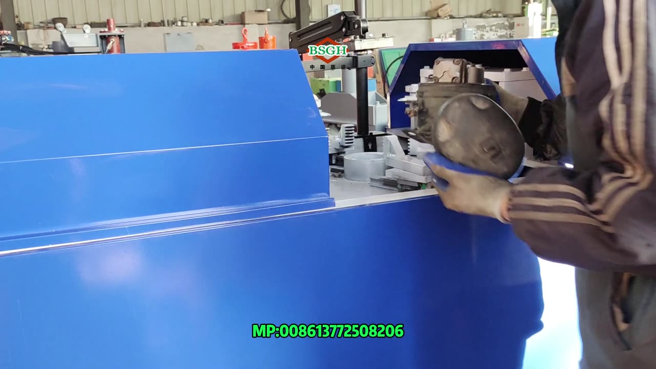 Compressor Shell Cutting Machine In Testing For USA Client