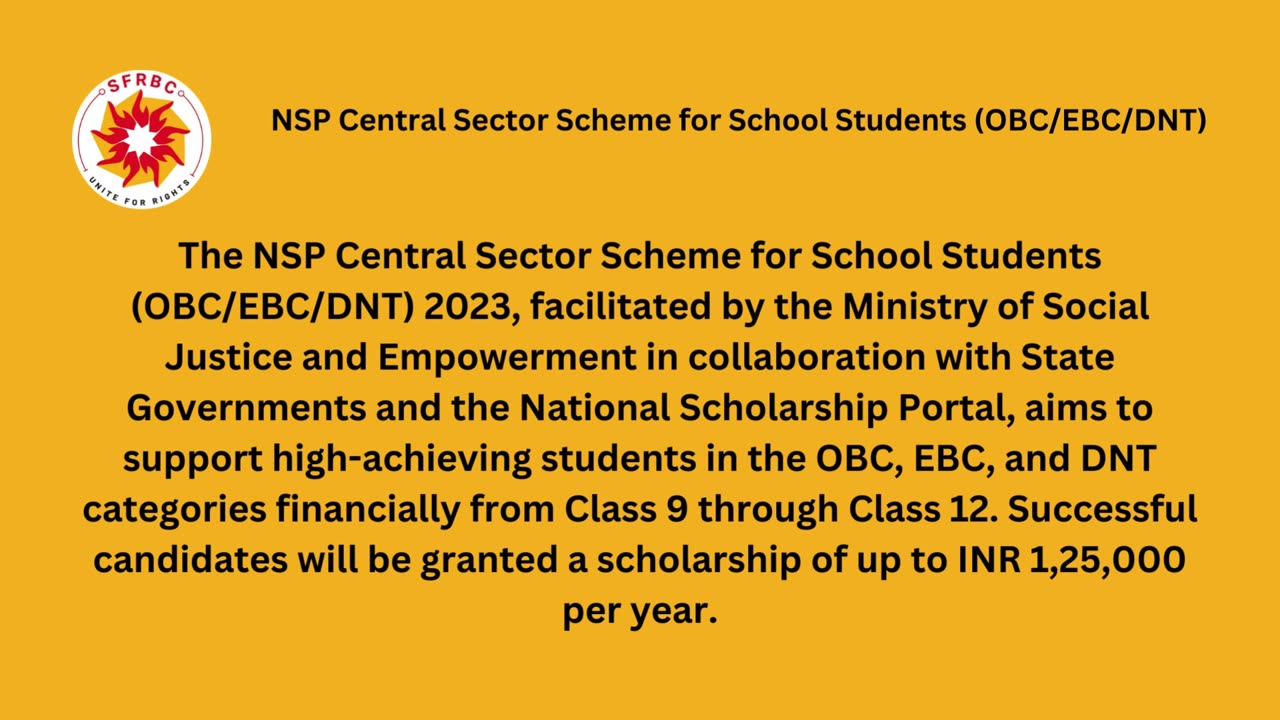 Benefits of applying NSP Central Sector Scheme for students