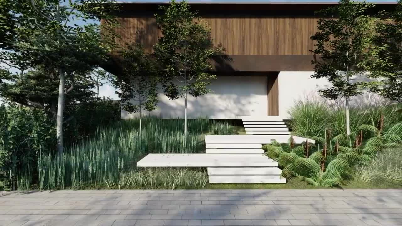Visualization Of A Luxury Brazilian House With Pool