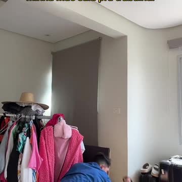 me and my sister when my mom leaves for work