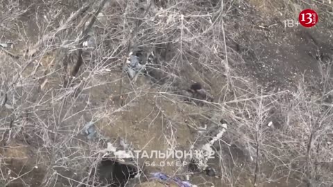 Helpless in siege, Russians sought to flee by leaving the trench where they were hiding