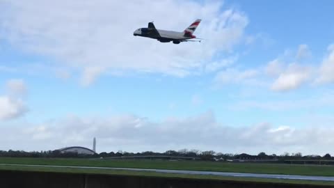 A380 takeoff and climb