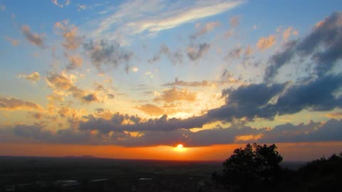 The beauty of nature with sunset, a view like heaven