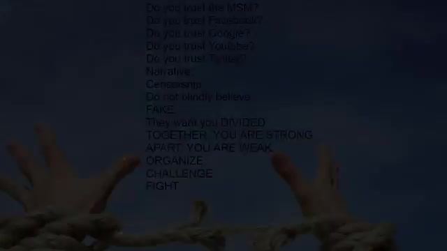 Who is traying to destroy us?