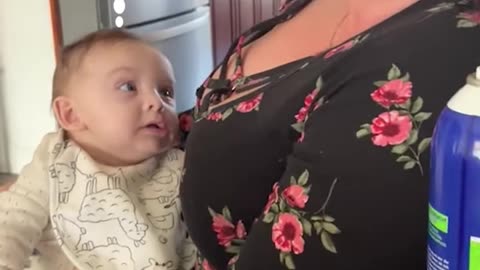 Hungry Baby Stares