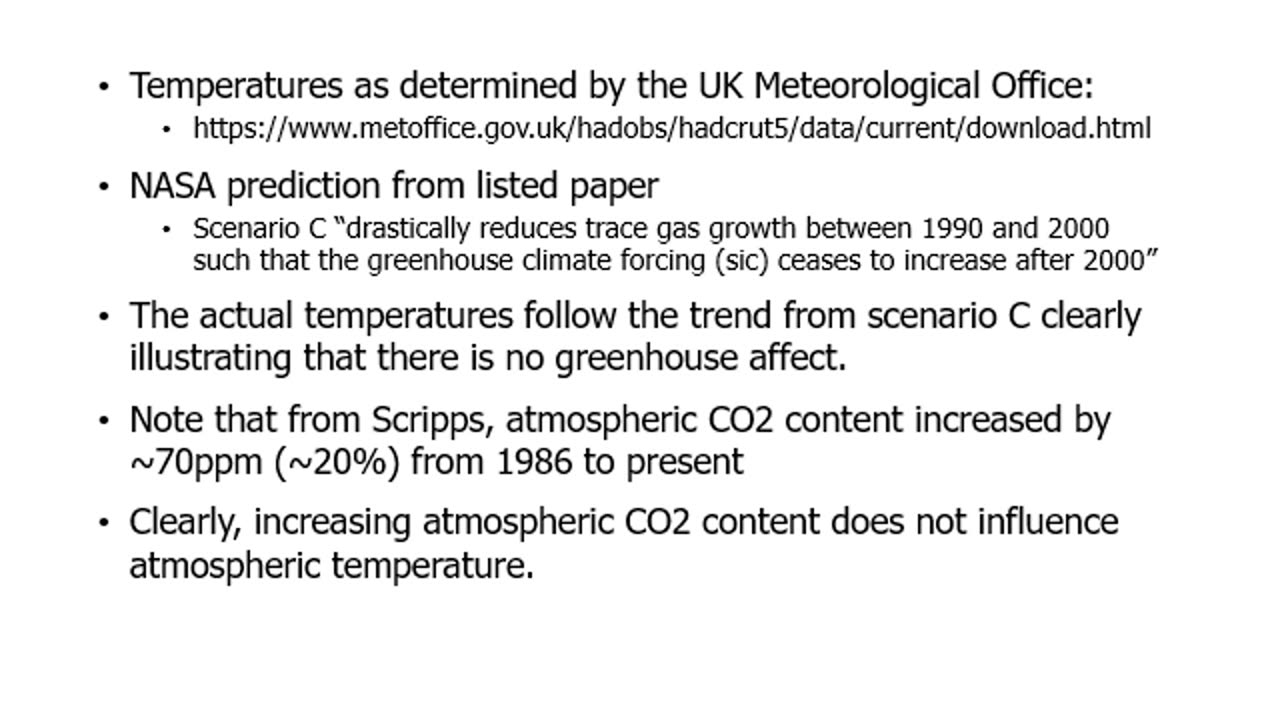 Incontrovertible proof that CO2 does not influence atmospheric temperature (BANNED on YouTube)