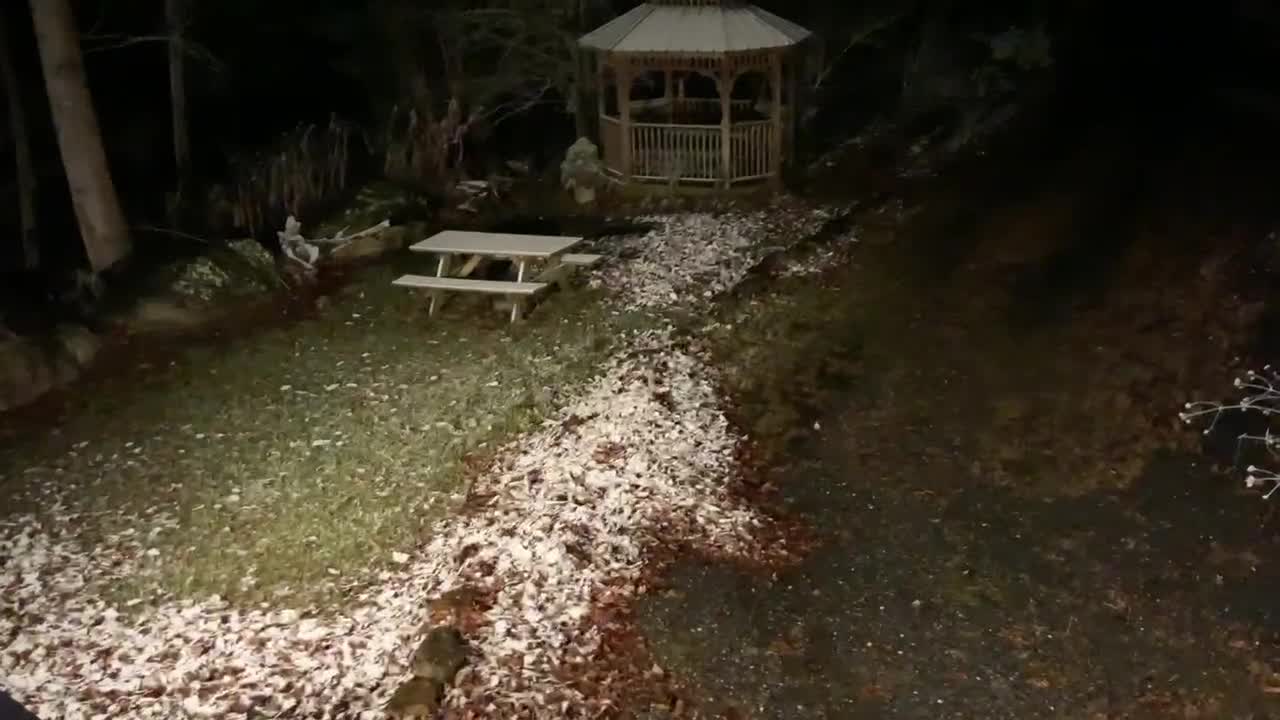 NW NC Appalachia First snowfall @ The Treehouse⛄️ it’s Sunday give thanks and praise to Jesus Christ