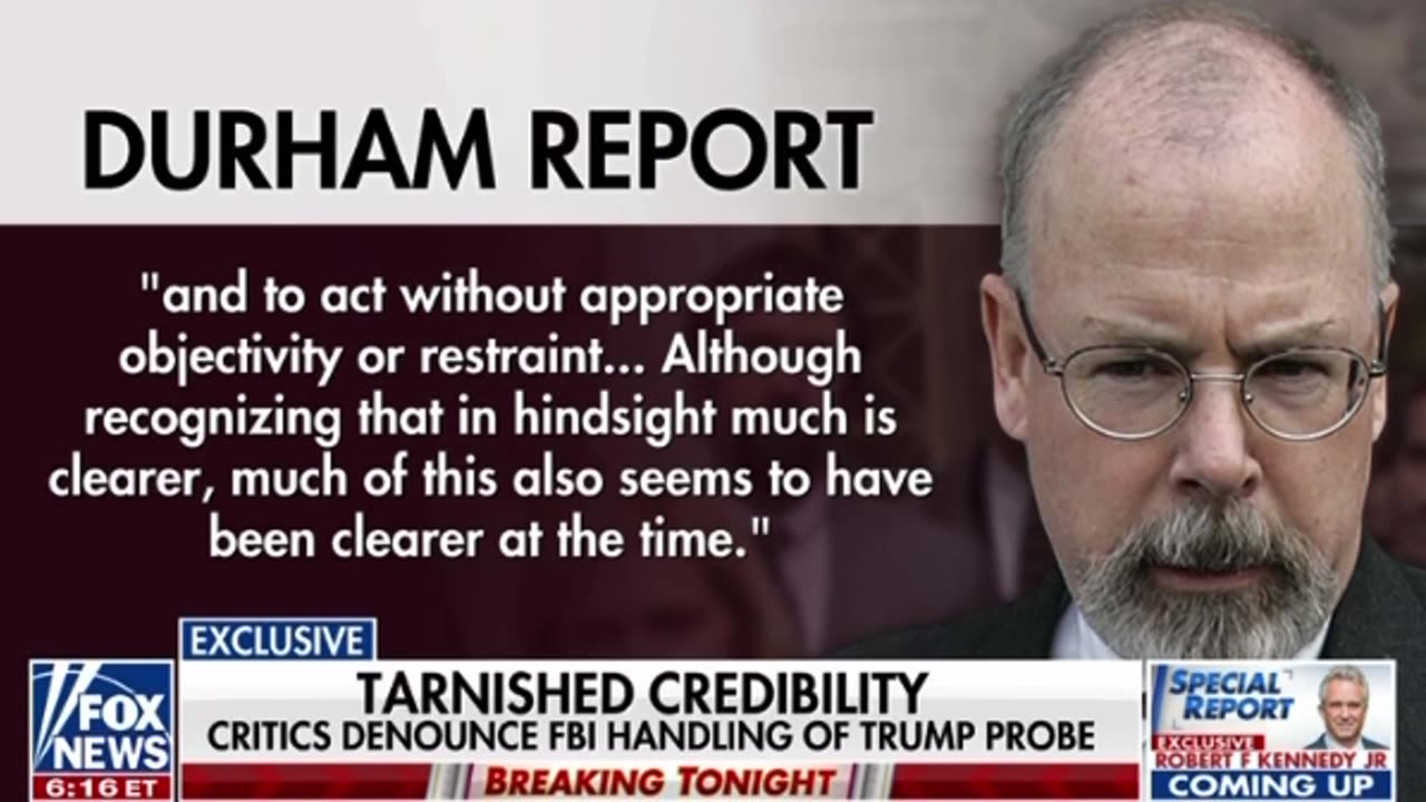 Bill Barr On Durham Report - Part 2