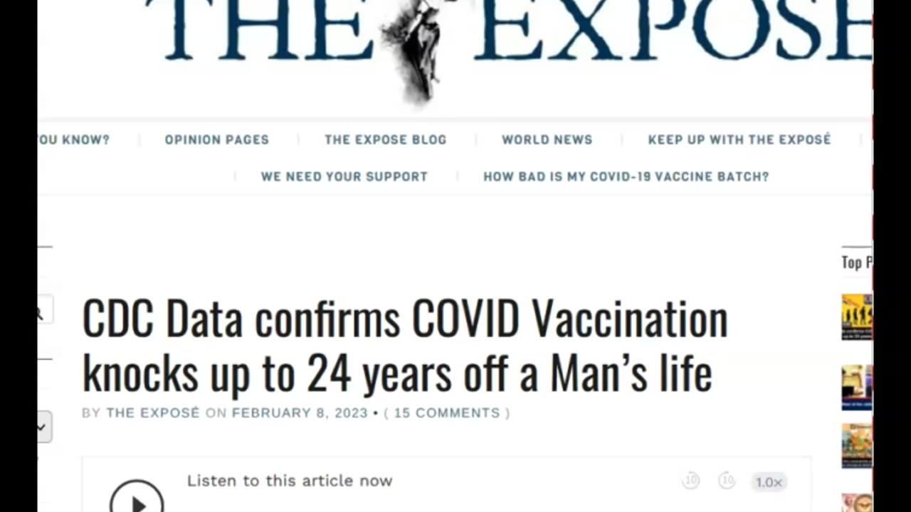 Vaxxines Are Shortening Life Spans According to the CDC!!! (Feb 2023)