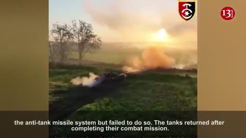 Ukrainian tanks shell invaders near Bakhmut - Russians sought to shoot tanks