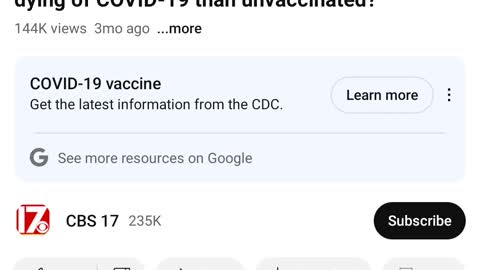 Are vaccinated people dying more