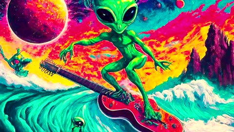 AI Alien Surfing Tunes (AI Generated Songs)