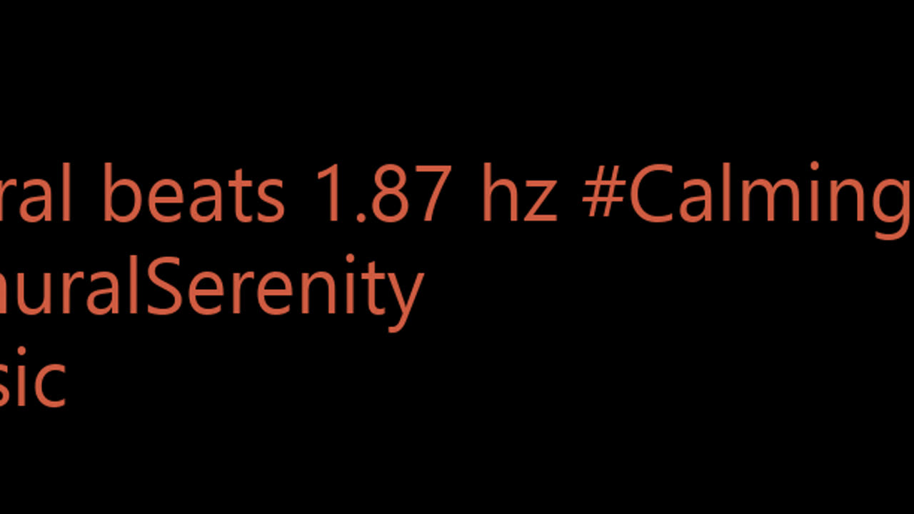 binaural_beats_1.87hz_BinauralSonicCalm BinauralRestorativeSound HarmonicBinauralTones