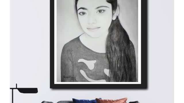 Cute girl sketch Video