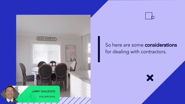 Tips for working with contractors