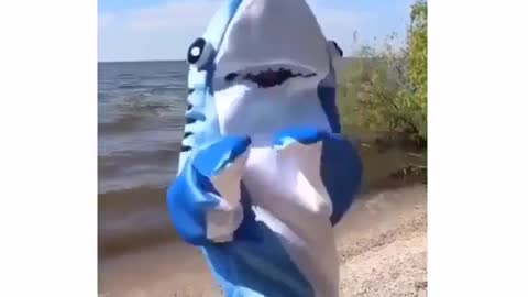 A happy shark