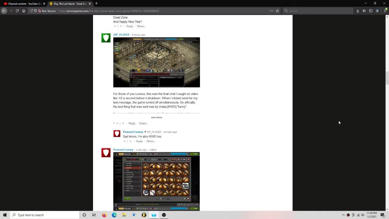What happens when you try to load The Last Stand Dead Zone after it closed + Comments under the game