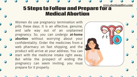 5 Steps to Follow and Prepare for a Medical Abortion