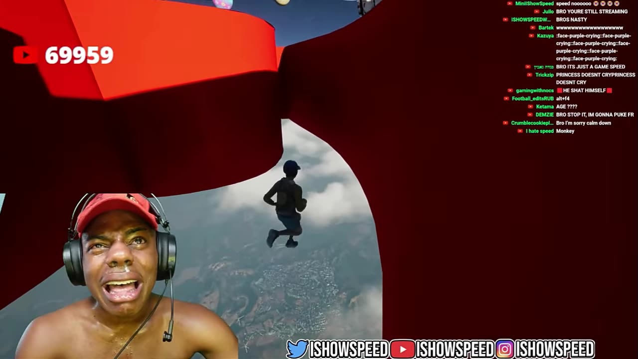 I showspeed playing only up . And fail epic reaction speed is crying ðŸ˜ðŸ˜‚