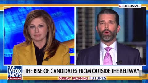 Donald Trump Junior talks about President Trump endorsing DC outsiders.