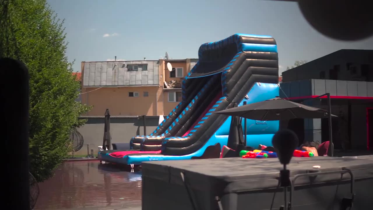 Andrew Tate doing fun in their villa