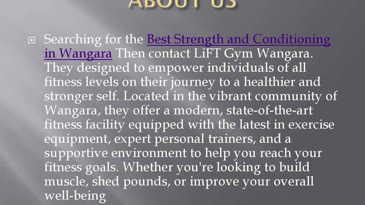 Best Strength and Conditioning in Wangara