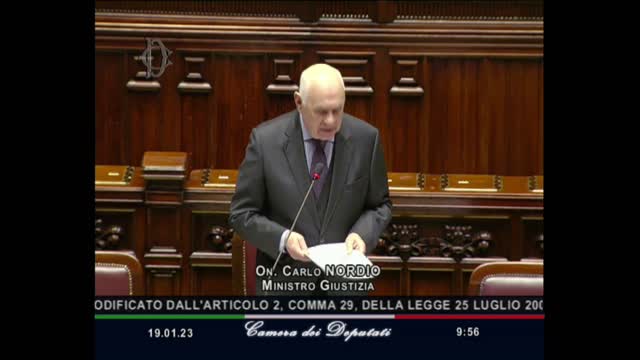 🔴 Camera dei deputati - Comunicazioni del Ministro della giustizia, Carlo Nordio (19/01/2023)