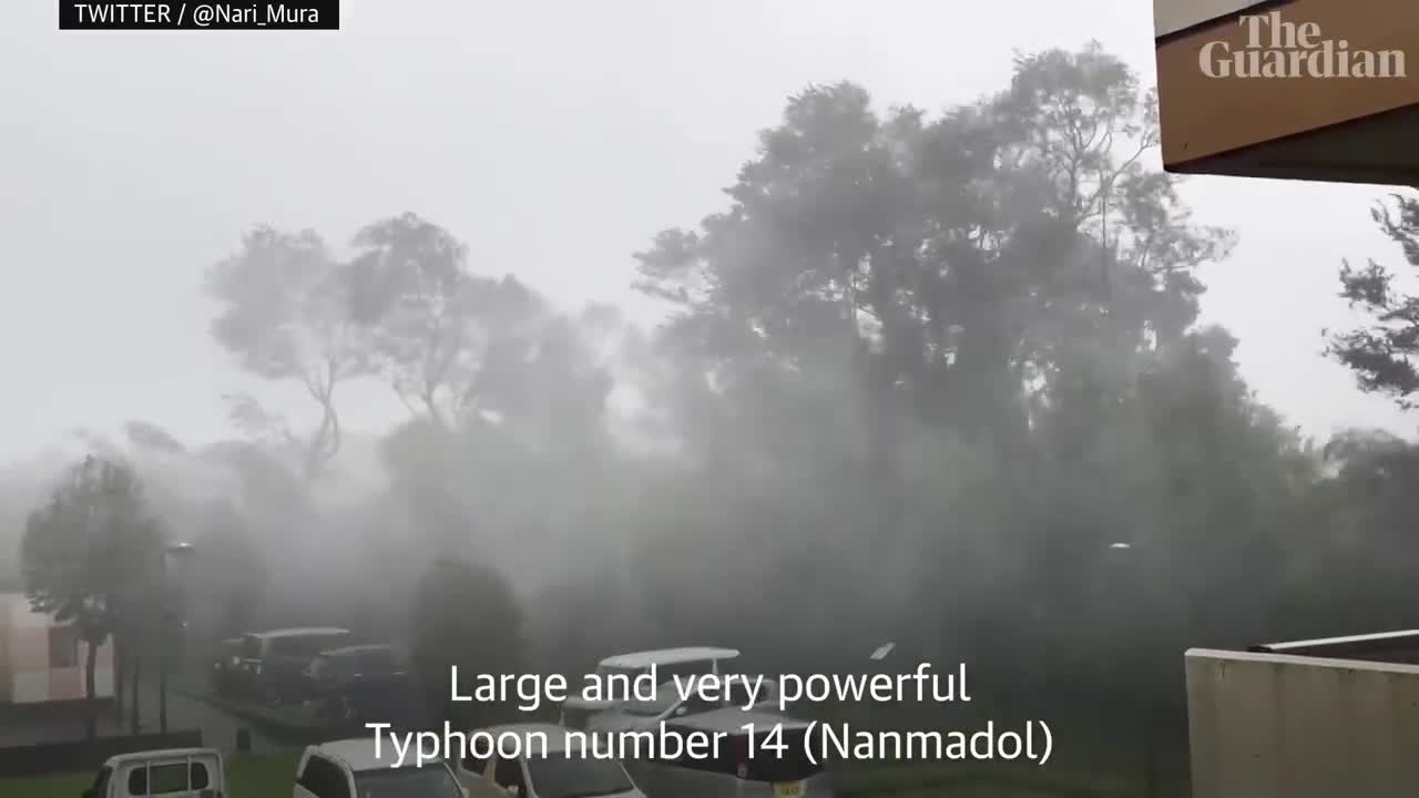 Typhoon Nanmadol hits south-western Japan