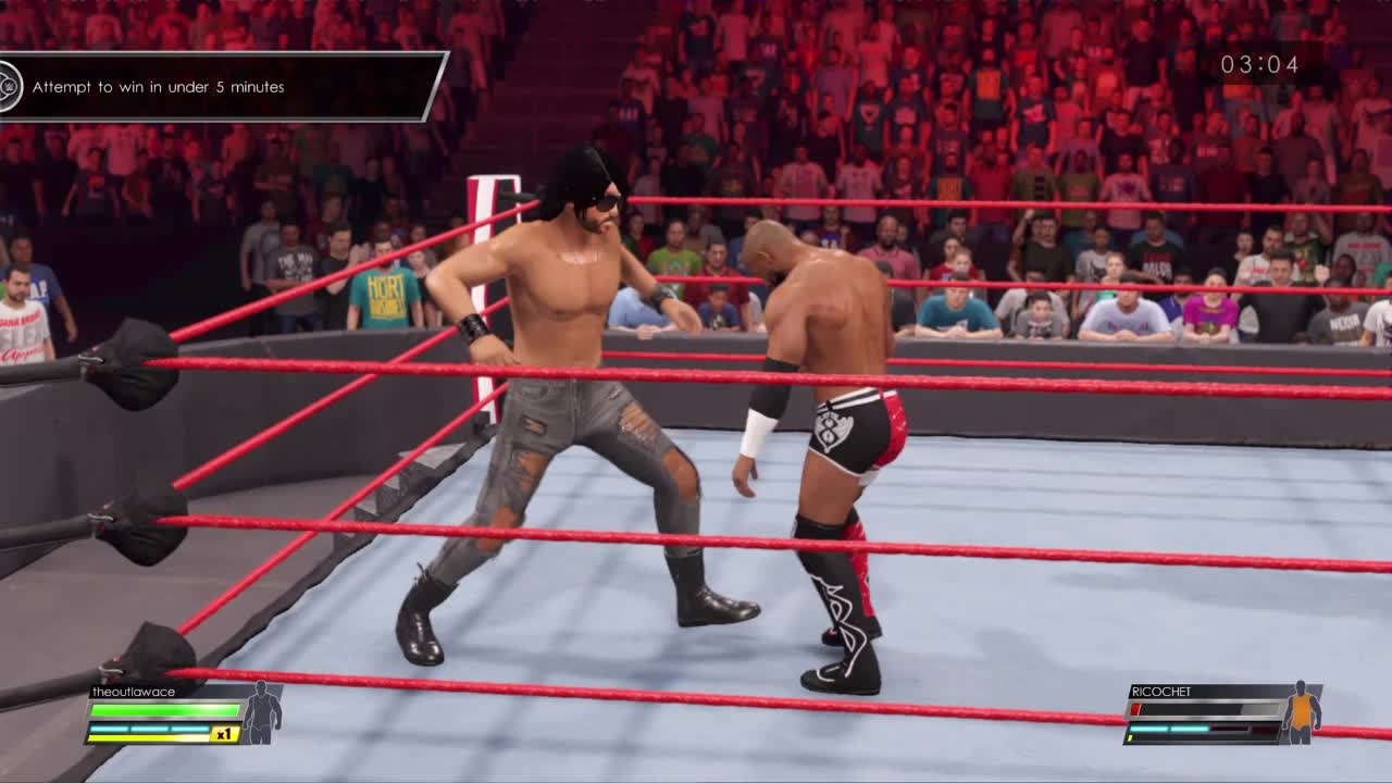 wwe2k22 myrise walkthrough 108 Ricchet in a 5 minutes or less match