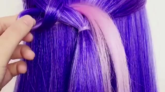 Hairstyle u can do it by yourself 🥳🥳🥳#hairstyle #fyp #foryou #CollegeGotMeLike