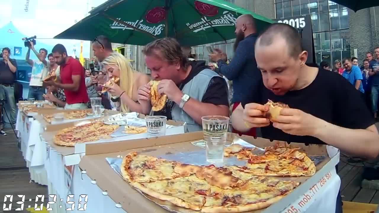 $1000 Pizza Eating Contest vs Kate Ovens and Other Top Eaters!!