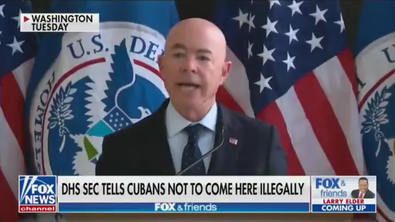 DHS Secretary Mayorkas Says Cuban Refugees Will Be Turned Away