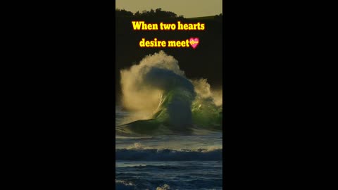 When Sea Waves Colliding Visuals Hearts Feelings💝