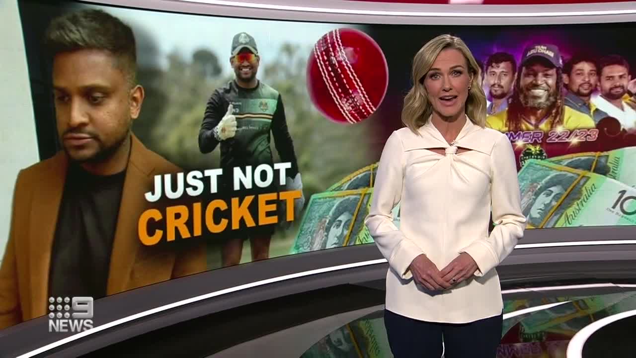 World cricket stars embroiled in $250,000 alleged scam _ 9 News Australia