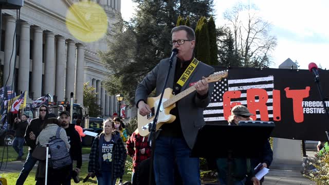 Doug Basler, Congressional candidate CD-9 at the GRIT rally