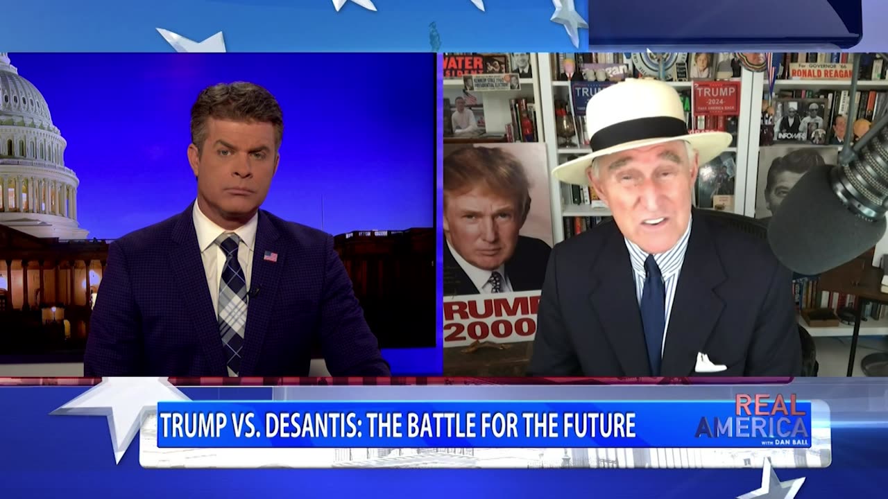 REAL AMERICA: Dan Ball W/ Roger Stone, MAGA Files Complaint Against DeSantis Shadow Campaign,3/16/23