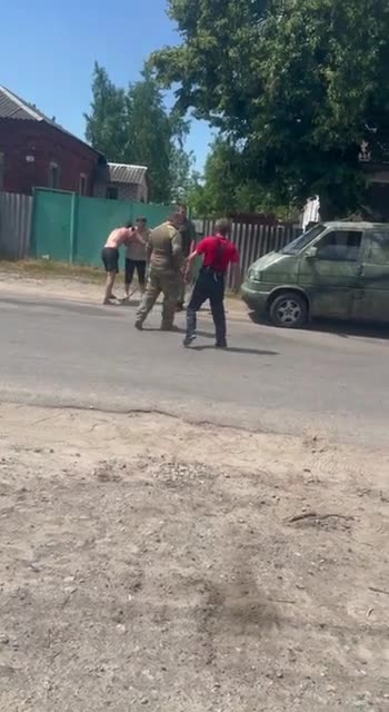 2/3 video The Ukrainian Zelensky regime abducts people in Merefa, Kharkov region