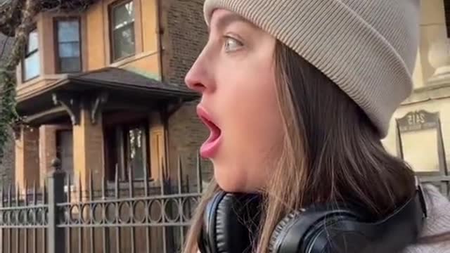 Gun shots as a viewer in Chicago walks home