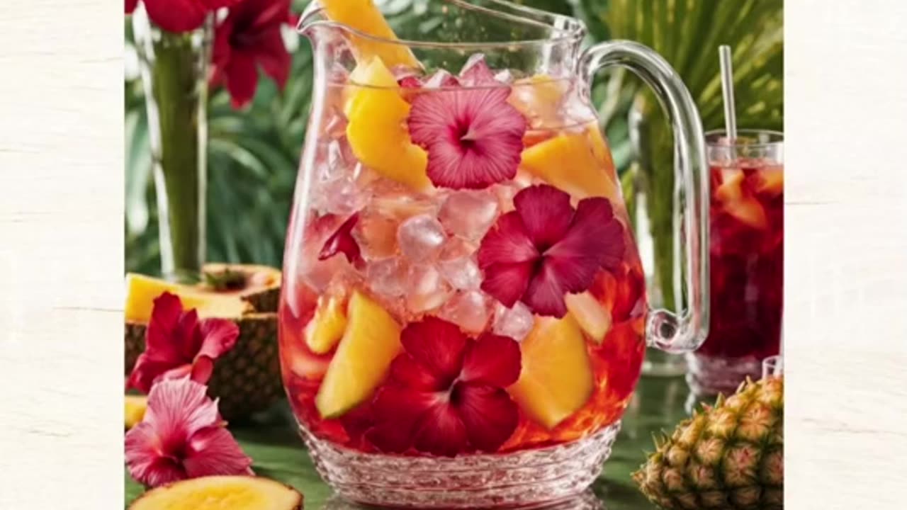 Free Tropical Paradise Infusion Recipe 🍍🌺🍹✨