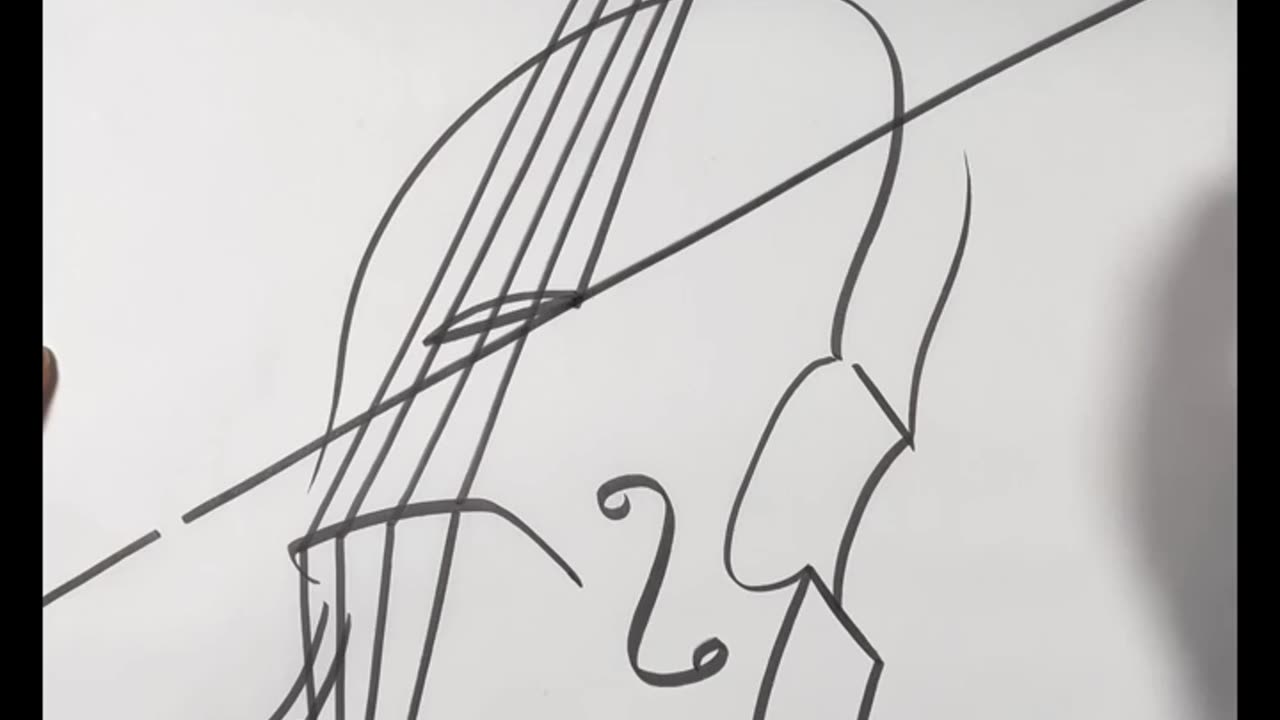 Create Stunning Line Art of a Musical Instrument: Easy Drawing Tutorial