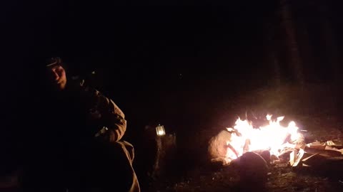 Vlog by a campfire. How I edit my videos