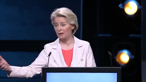 Unelected EU Commission head, Ursula von der Leyen - vaccinated" against "disinformation