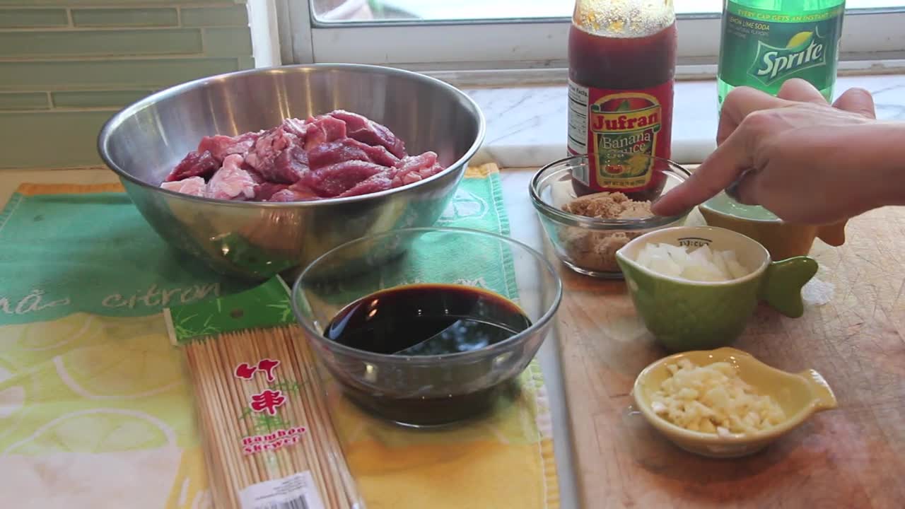 Filipino Pork BBQ on a stick Recipe