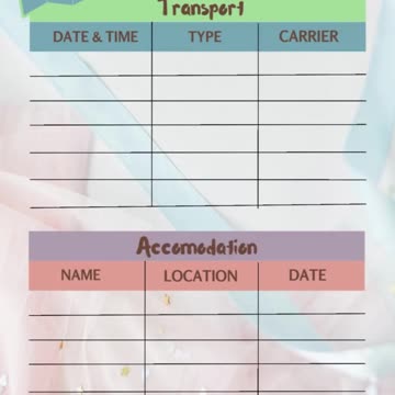 TRAVEL PLANNER - Instant Download Print ❤️