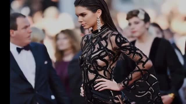 Kendall Jenner Sports Revealing Black Dress to Lauren Perez's Wedding.