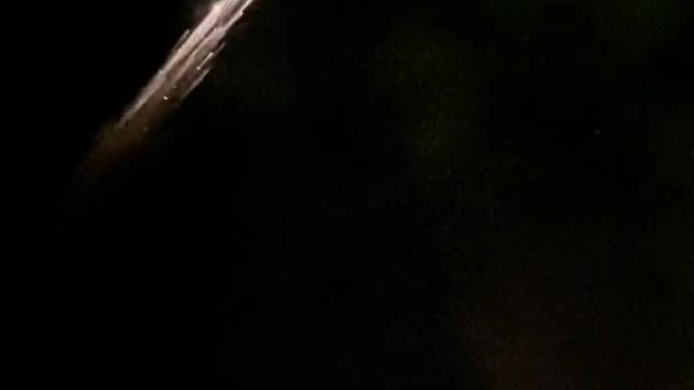 Crazy meteor break up over town