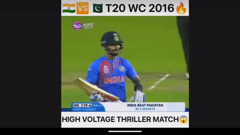 High voltage thriller match T20 INDIA VS PAkISTAN 😳